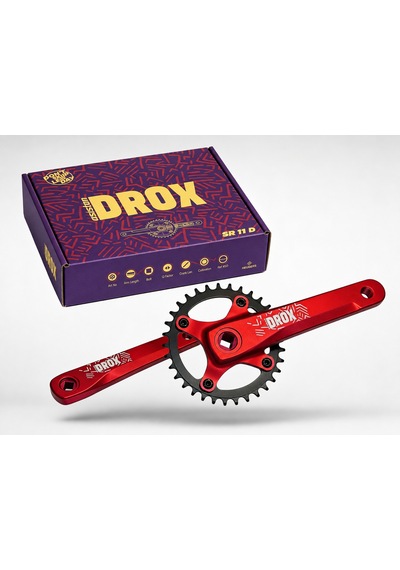 Heugers Drox Sr-11 Wheeltop Sr-11-d 34t 170mm 1x11 Kare Mil Aynakol Kırmızı