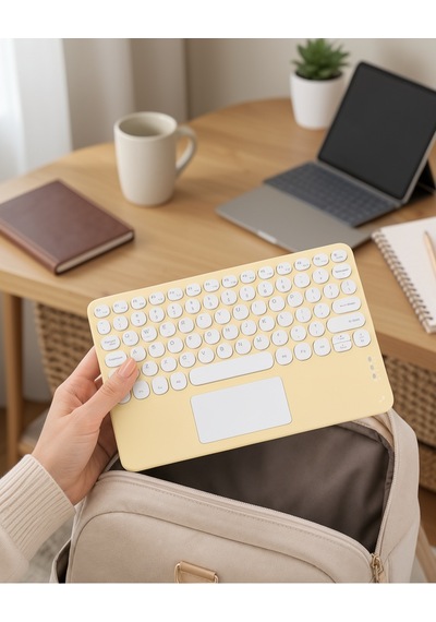 Kablosuz Bluetooth Klavye Slim Taşınabilir Xuczzztouchpad-3