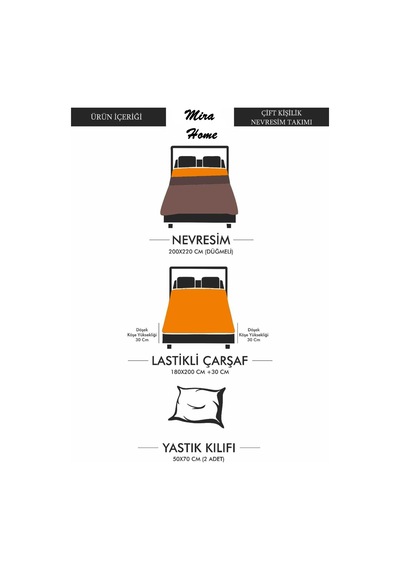 Kırmızı Kalpli Çift Kişilik Nevresim Takımı Pamuklu 180x200 Cm Diğer