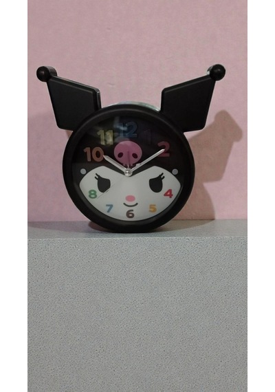 Kuromi Masa Üzeri Çalar Saat Büyük Boy 17cm 17 Cm Renk Karışık Gelir Çok Renkli