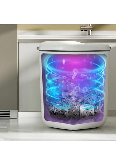 Sensörlü Çöp Kovası Antibakteriyel Uv Işıklı 20 Litre + Deterjan Hazneli Beyaz Silikon Klozet Fırçası-bys Beyaz Sensörlü Çöp Kovası Antibakteriyel Uv Işıklı 20 Litre + Deterjan Hazneli Beyaz Silikon Klozet Fırçası-bys Beyaz