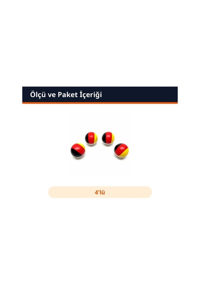 Trobus Sibop Kapağı Almanya Bayraklı Yuvarlak 4'lü Abs Plastik