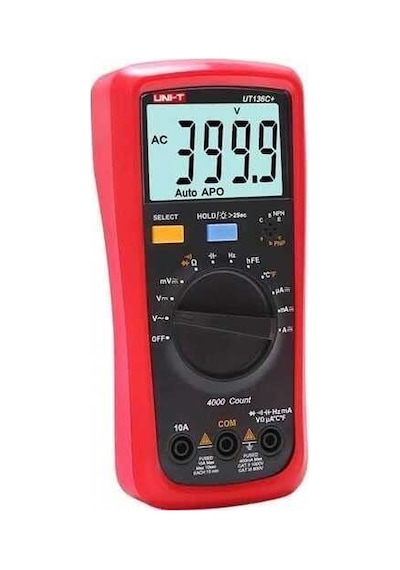Unı-t Ut136c+ Multimeter Digital Multimeter Tester Ac Dc Voltmeter Ammeter Ohm Capacitance Hfe Diode/transistor Tester