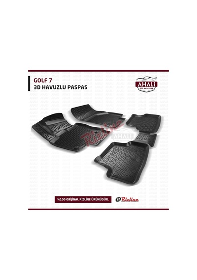 Rizline Volkswagen Golf 7 2012 Sonrası 3D Havuzlu Paspas
