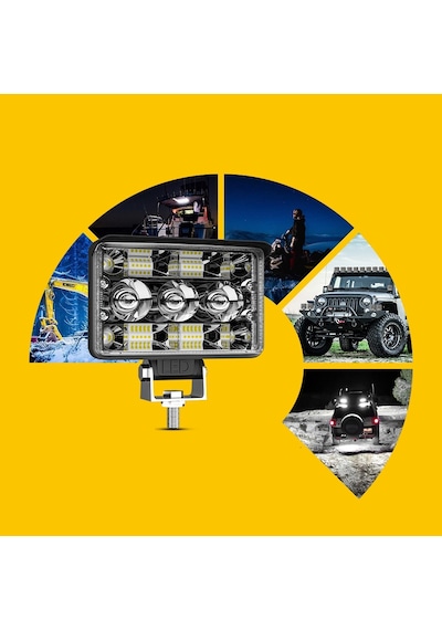 Off Road Spotled 5 İnç 156 Watt Çift Renk Çalışma Ve Sis Lambası