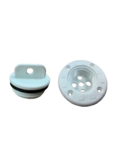 Shuıvan Plastik Miçöz Yuvarlak Süzgeç Delikli 1" 26mm - Beyaz-1819