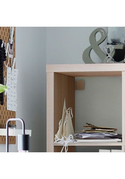 Ikea Kallax Açık Raf Ünitesi, Ağartılmış Meşe Görünümlü, 42x147 Cm