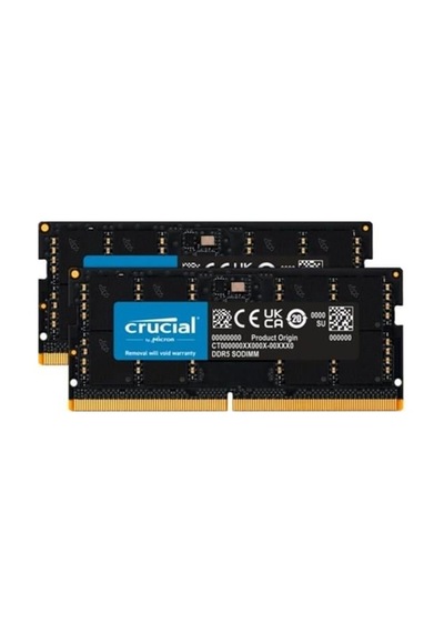 Crucıal 64gb 2x 32gb Ddr5 4800mhz Notebook Ram Value Ct2k32g48c40s5
