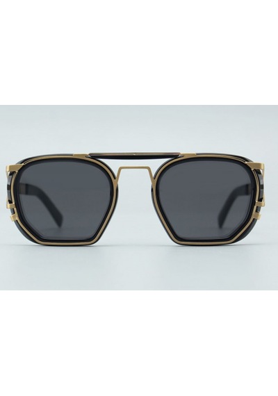 Leziff Montecarlo Unisex Güneş Gözlüğü Siyah - Gold