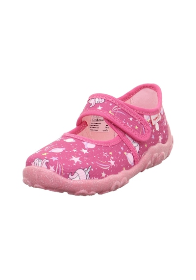 Superfit Bonny Kız Çocuk Ev Kreş Ayakkabısı Unicorn Desenli - Pembe 800283-5550