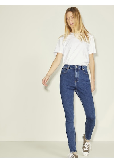 Jack & Jones Kadın Skinny Fit Jean - Vienna - 12203792 Medium Blue Denim Çok Renkli