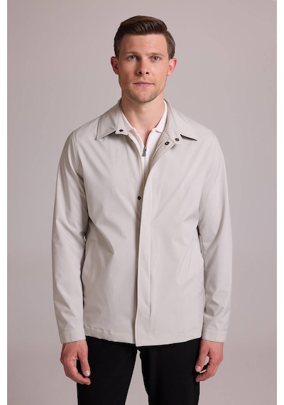 Ysf Erkek Bej Regular Fit Gömlek Yaka Yazlık Mont