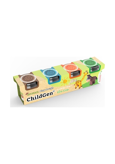 ChildGen 125 Gr 4'lü Standart Oyun Hamuru Set 3