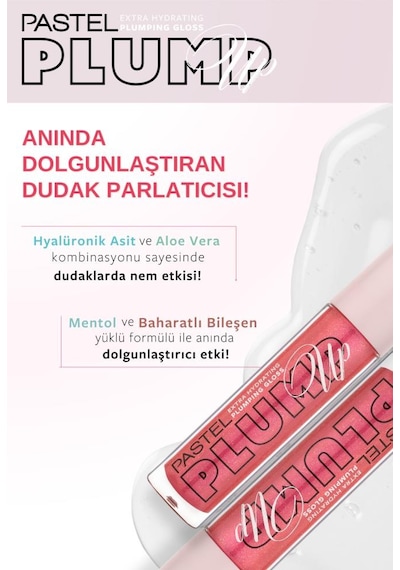 Pastel Plump Up Extra Hydrating Plumping Gloss - Dolgunlaştıran Dudak Parlatıcısı 206 Chic 206