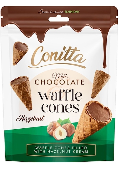 Conitta Fındık Kremalı Ve Sütlü Çikolatalı Gofret 80 Gr. 1 Paket