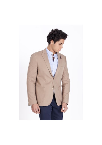 Ncs Jeans Erkek Casual Slim Fit Dar Kesim Blazer Ceket 4864-Camel