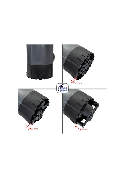 Rainpump Cd9003n1 Plastik Gövdeli Düşük Emiş Drenaj Dalgıç Pompa