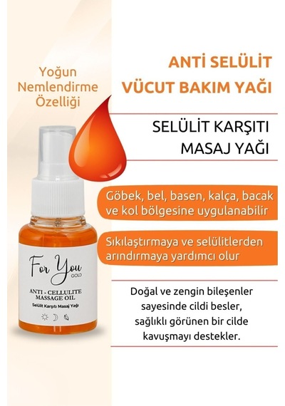 Anti Selülit Vücut Bakım Yağı Selülit Karşıtı Masaj Yağı Antiselülit