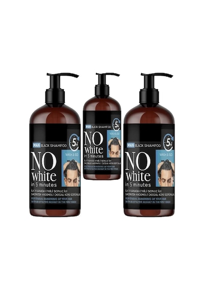 Hubrendy Sh Nowhite 3 Adet Antiwhitening Erkek Saç Şampuanı 250 Ml