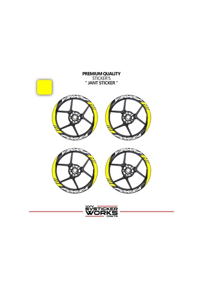 Honda Forza Geniş Jant Kaplama Sticker Etiket Modeli 16lı Set Sticker Yüksek Kalite 03780472