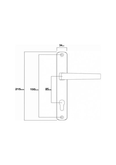 Aletçantam Pvc Balkon Kapı Kolu Pimapen (Metal)- Antrasit Aletçantam Pvc Balkon Kapı Kolu Pimapen (Metal)- Antrasit