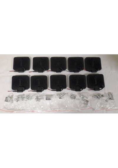 10 Adet Off Road Sis Farı Sis Lambası 16 Ledli Kare Su Geçirmez