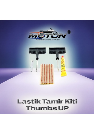 9 Parça Universal Tubeless Lastik Tamir Seti - Oto & Motosiklet Fitil Takımı