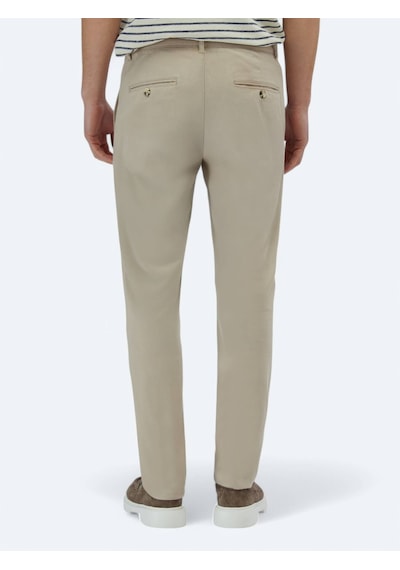 Kip Bej Dokuma Regular Fit Casual Pamuk Karışımlı Pantolon