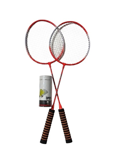 Can Spor Badminton Seti 2 Raket Ve 3 Top 04021 Kırmızı