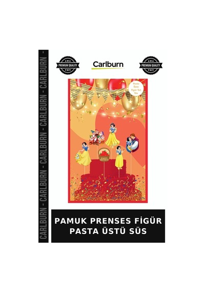 Özel Seri Pamuk Prenses Figür Pasta Üstü Süs Doğum Günü Özel Dekoratif +3