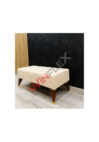 Winflex Şık Ve Fonksiyonel Dekoratif Puf 38x100 Cm Krem