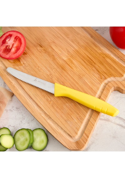 Aryıldız Primo Domates Bıçağı Sarı 10 Cm Renkli