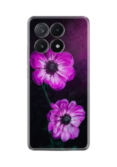 Poco X6 5g Kılıf Desenli Silikon Platinium Series Çiçekler 1869