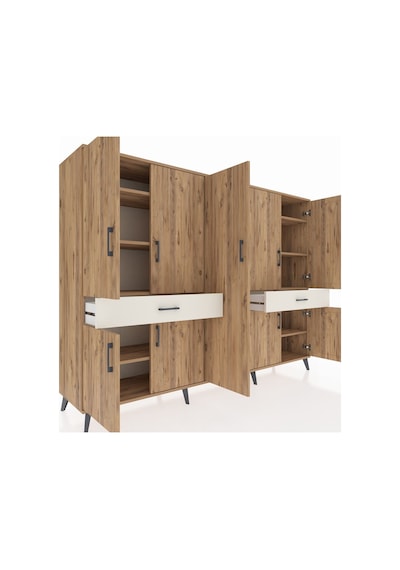 Hyperion Dolap 12 Raflı 2 Çekmeceli 8 Kapaklı 220x44x163 Çam-çam/ Çam-çam/aytaşı Hyperion Dolap 12 Raflı 2 Çekmeceli 8 Kapaklı 220x44x163 Çam-çam/ Çam-çam/aytaşı