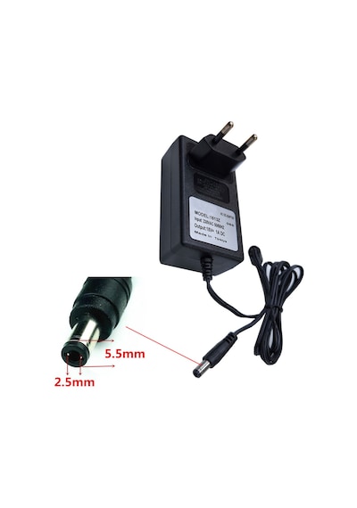 18v 1a Ac-dc Adaptör Standart Uç Girişli 5.5mm 2.5mm Adaptör