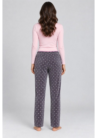 Mavera Mv04 Kadın Gri Uzun Pijama Altı Gri - 938665392 Gri - 938665392 Gri