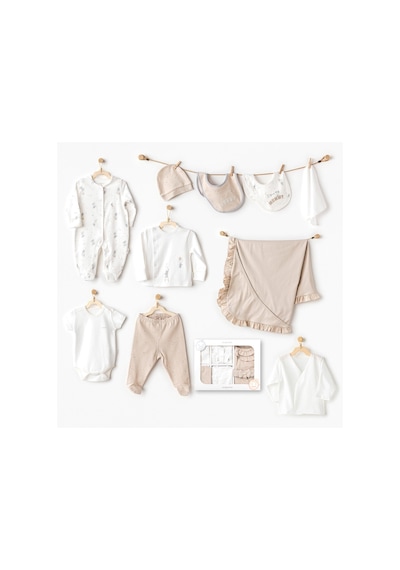 Andywawa Bebek Happy Everyday 10'lu Hastane Çıkış Seti Bej Ac25061 Beige