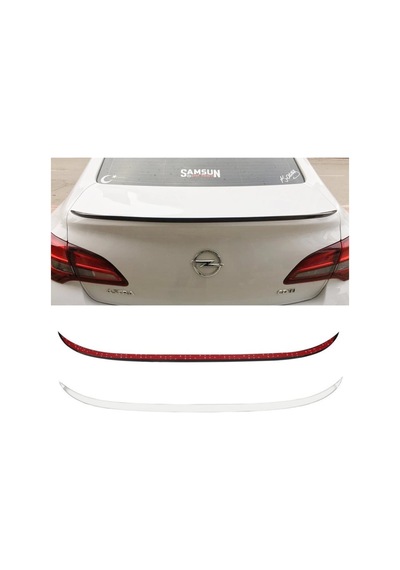 Trobus Opel Astra J 2009-2015 Uyumlu Arka Spoiler Çıtası Parlak Beyaz 120 Cm