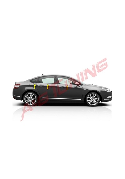 Citroen C5 Krom Cam Çıtası Tk 2008 Üzeri 6 Prç Paslanmaz Çelik N11.3531