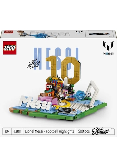LEGO® Editions Lionel Messi – Unutulmaz Futbol Anları 43011 - 10 Yaş ve Üzeri Çocuklar için Yaratıcı Oyuncak Yapım Seti (500 Parça)