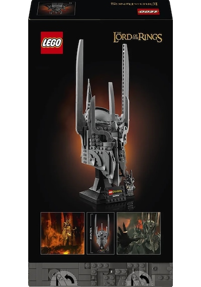 LEGO® Icons Yüzüklerin Efendisi: Sauron'un Miğferi 11373 - Yetişkinler için Minifigür İçeren Yaratıcı Model Yapım Seti (538 Parça)