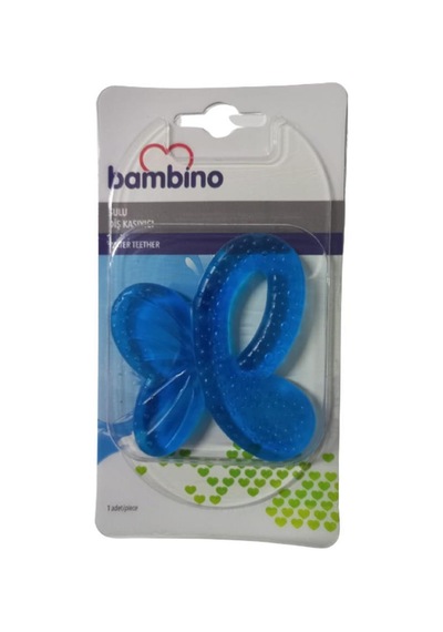 Bambino Figürlü Sulu Diş Kaşıyıcı P0658 Mavi Kelebek Mavi
