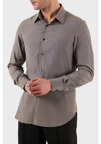 Emporio Armani Erkek Gömlek Em001537 Af14214 U6107 Vizon Vizon