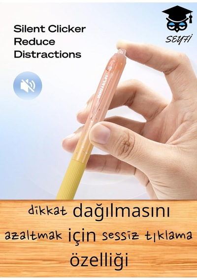 Tr 0,7 Mm Jel Tükenmez Kalem Akıcı Hızlı Kuruyan Mavi Renk Mürekkep Writech Amerikan Marka Sessiz Kalem Genel