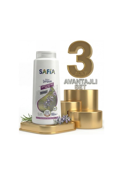 Safia Zayıf Ve Kırılgan Saçlar Şampuan 3x650 Ml