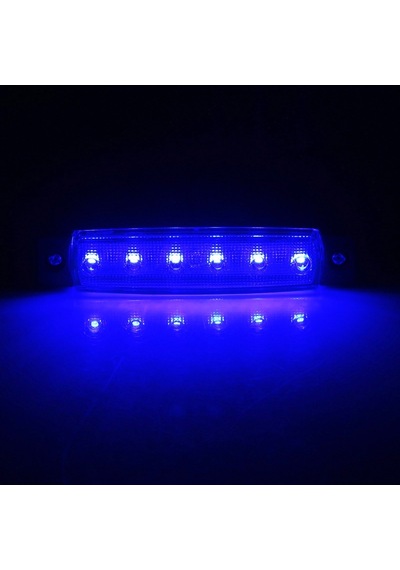 12 Volt Parmak Led Lamba - 10 Adet Mavi