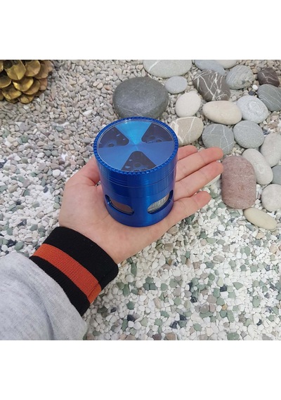 Çekmeceli 60 MM Mavi Grinder Herbal Parçalayıcı  Pz38mv