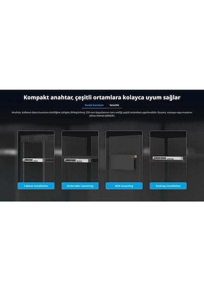 Ruıjıe 48port Rg-cs83-48gt4xs-p Gıgabıt 4-10gbe Sfp+ 405w Layer3 Yönetilebilir Poe Swıtch