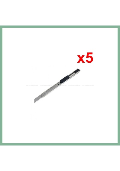 Bşkvirgo Metal Dar Maket Bıçağı İnce Falçata 9mm 5 Adet Bsk2026
