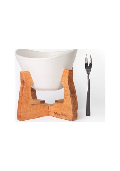 Joy Kitchen Ahşap Standlı Fondü Seti Beyaz Renk Diğer